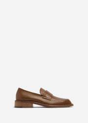 Moccasin Loafers in Calf Skin Leather - Cognac - CO Collections
